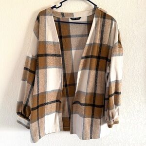 SHEIN Plaid Shacket